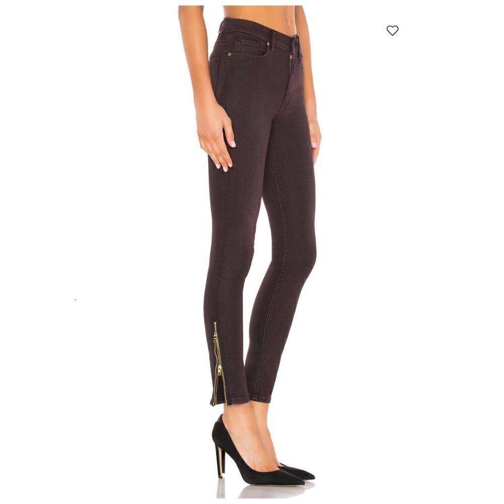 Hudson High Rise Red Skinny Jeans Size 27 - Picture 3 of 9